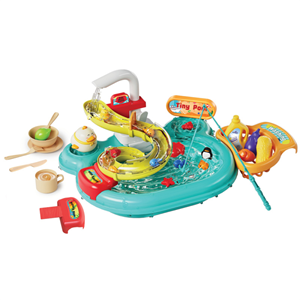 اسباب بازی سینک ظرفشویی و سرسره ماهی آبی Dream Play Pool 2 in 1_اسباب بازی